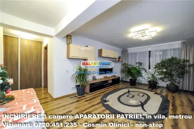 INCHIRIERE 3 camere BERCENI - Aparatorii Patriei, metrou, in vila - Bucuresti