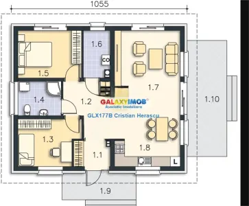 Parc Samurcasi Crevedia 3 camere 2 bai 85 mputili 400 mp teren - Crevedia