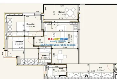 Apartament 3cam in constructie noua Pipera/Voluntari - COMISION 0 ! - foto 6