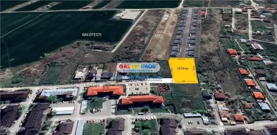 Teren 2433 mp Balotesti str Ion  Creanga cu utilitati - foto 3