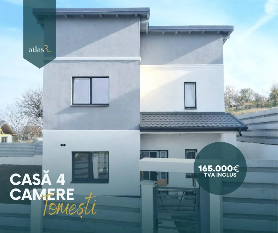 Casa in Tomesti | 4 camere | 129 mp utili | Toate utilitatile - foto 1