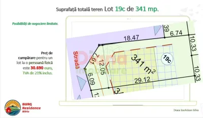 Acum! Cumpără lot de teren constucții casa în Sibiu-str Viile Sibiului - Sibiu