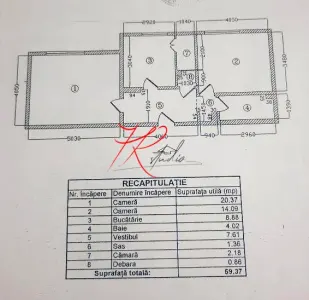 Vanzare apartament 2 camere Tei - Bucuresti