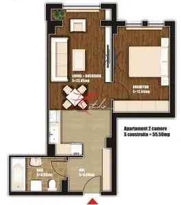 Vanzare apartament 2 camere Ferdinand - mobilat - foto 2