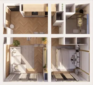 Apartament cu 2 camere | Ansamblu rezidential Nou | Strada Careiului - foto 17