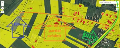 Teren intravila drept, loc de casa , 1300 mp Ernei,  Mures, zona linistita - Ernei