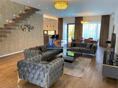 INCHIRIERE VILA DE LUX CU 5 CAMERE SI PISCINA in Zona EROU IANCU NICOLAE BANEASA - Bucuresti