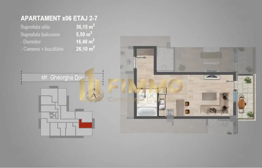 Apartament 1 cam | Bloc nou | Burdujeni Gheorghe Doja - foto 3