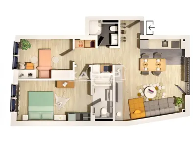 Apartament PREMIUM I 3 camere I 68.75 mp I zona Parcului Central - foto 2