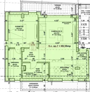 Apartament 2 camere, zona Marul de Aur - foto 7
