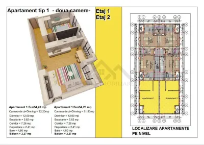 Apartament 2 camere , constructie 2026, apartamentul se vinde la cheie - foto 5