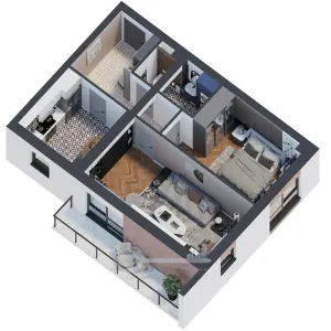 Apartament 2 camere – 58,41 mp  COMISION 0% - Iasi