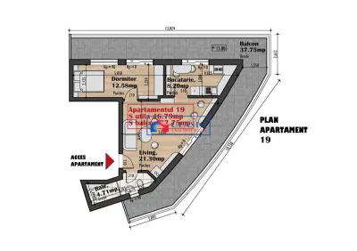 Vanzare apartament 3 camere tip Penthouse zona Auchan Iris, Cluj-Napoca - foto 2