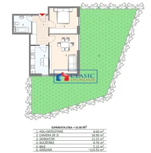 Vanzare apartament 2 camere cu gradina bloc nou Manastur zona Campului, Cluj-Napoca - Cluj-Napoca