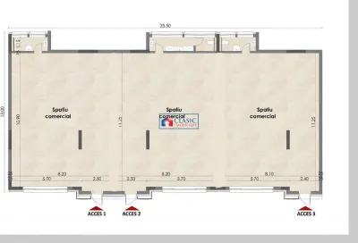 Inchiriere spatiu comercial-birou 280 mp in Buna Ziua-Lidl - Cluj-Napoca