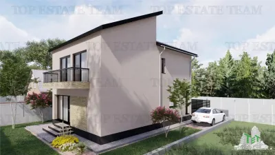 Vila  moderna, individuala cu 4 camere , 3 bai , Living , terasa acoperita, incalzilre in pardoseala, 2 locuri de parcare, Prel Ghencea, Bragadiru - foto 6