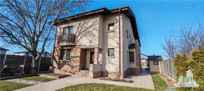 Vila individuala superba, 5 camere, complet utila/mobilata ultramodern,  1000mp teren, cu toate utilitatile, in zona Domnesti, posibilitate rate 2 ani - foto 2