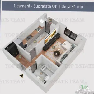Garsoniera in bloc nou/ finisaje premium/ toate utilitatile/ Militari Residence - foto 4