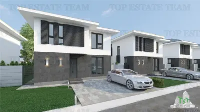 Vila moderna individuala cu 4 camere , 3 bai , Living open space, terasa,incalzilre in pardoseala, 2 locuri de parcare - foto 2