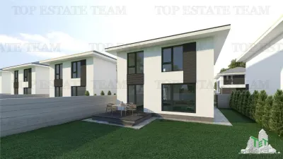 Vila moderna individuala cu 4 camere , 3 bai , Living open space, terasa,incalzilre in pardoseala, 2 locuri de parcare - foto 5