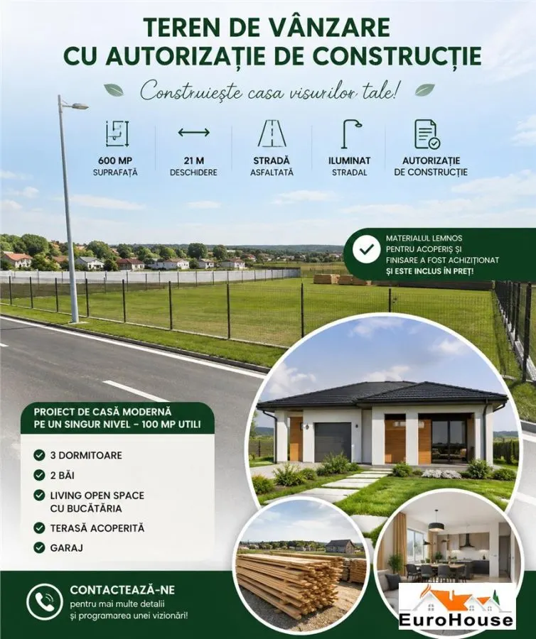 Teren intravilan Ciugud cu autorizatie de constructii - foto 1