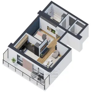 Apartament 1 camera, 47.49 mp – Galata 0% comision - Iasi