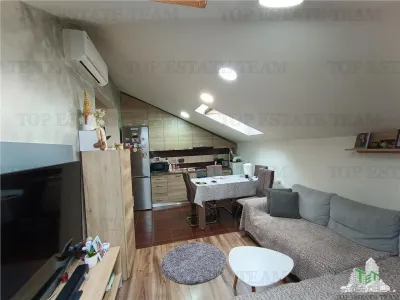 Apartament cochet si utilat complet cu 2 camere, 35mp utili la mansarda in Militari Residence - Chiajna