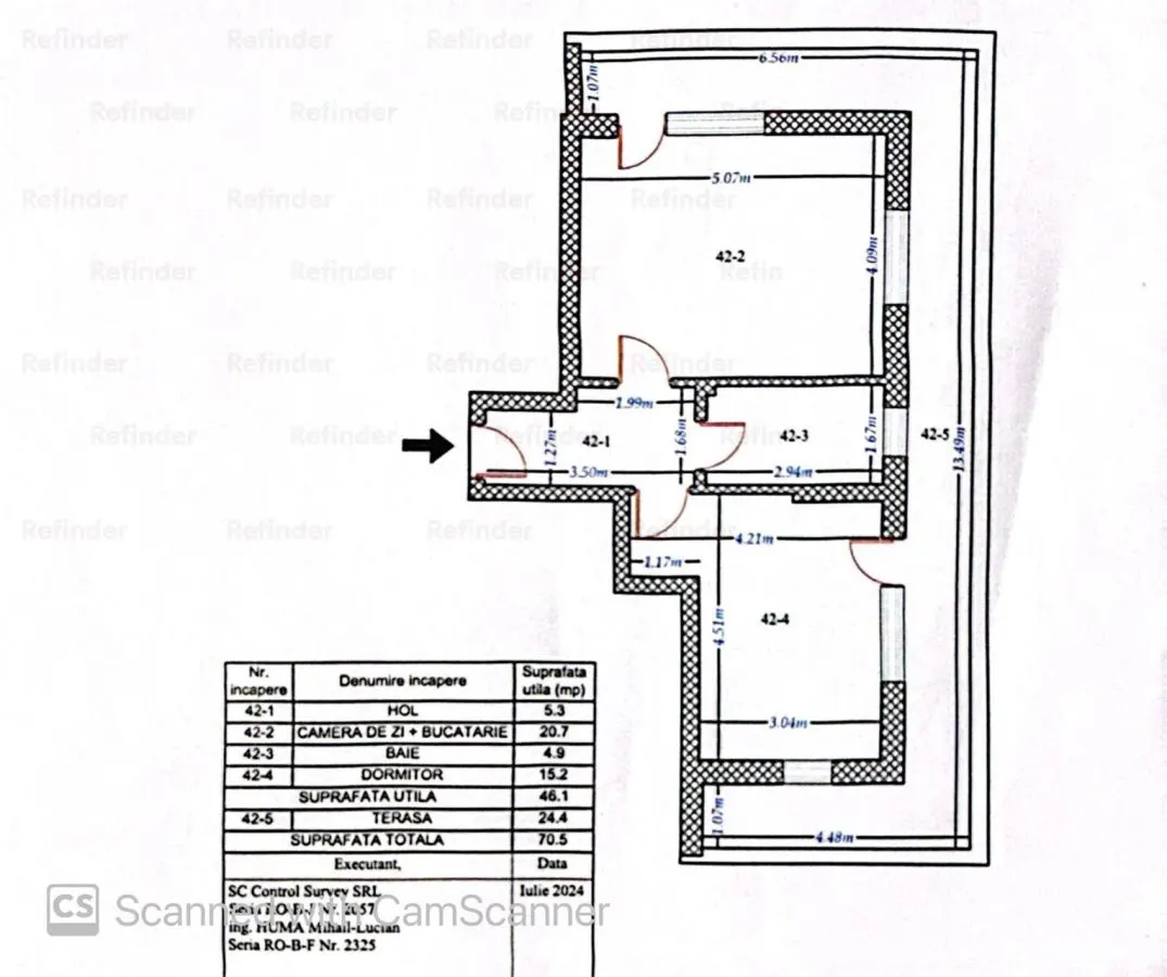 Apartament 2 camere | Titan Trapezului | 70,5 mp | bloc 2020 | - foto 15