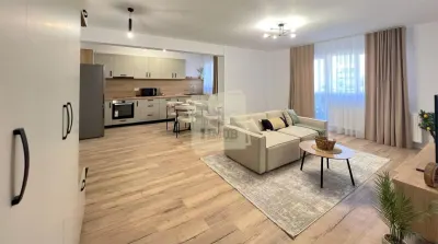 Apartament mobilat 60 mp utili la etajul 1 cu 2 camere terasa 12 mp - Sibiu