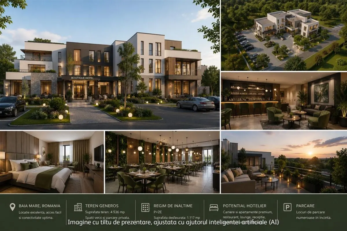 Hotel Boutique de Vanzare in Baia Mare | Proprietate Premium pe Teren de 4.536 mp - foto 1