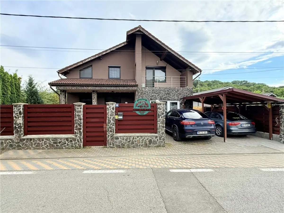 Inchiriez casa cu 4 camere complet mobilata, 2 bai, 500 mp teren, in Corunca - foto 1
