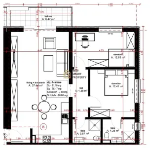 De vanzare apartamente NOI cu 3 camere- Dimitrie Anghel Oradea - foto 7