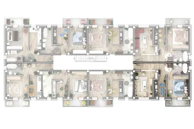 C3 Apartament 2 camere  D  50 mp  ASTORIA Lunca Cetatuii 2027 - foto 5
