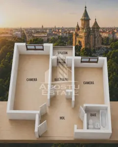 Apartment cu 2 camere, de vanzare, zona Soarelui, Timisoara - Timisoara