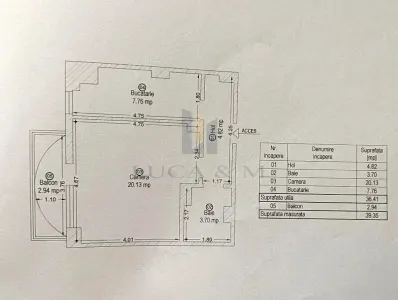 Apartament 1 camera | Spatios | Ideal investitie - foto 6