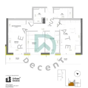 Apartament 3 camere Urban Plaza, 77 mp - Brasov - foto 9
