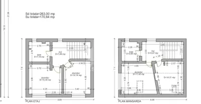 Casa individuala, 6 camere, 3 bai, garaj,acces auto, teren de 411 - foto 23