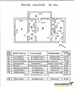 Apartament 2 camere, incadrat de verde, luminos, reabilitat termic, Astra, Brasov - foto 18