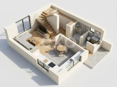 Apartament tip Duplex cu 4 camere și curte individuală de aproximativ 200 mp - foto 2