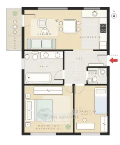 Apartament 3 camere +terasa +boxa+garaj, Pacurari - foto 15