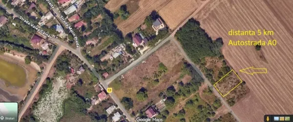 Teren pentru casă lângă București 995 mp,Postăvari, 22,44 m deschidere - foto 3