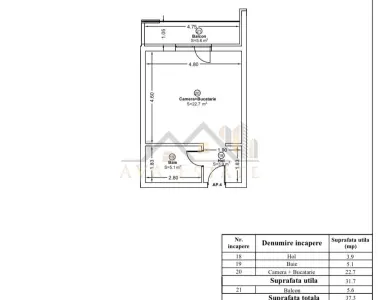 Apartament 1 camera | Bloc Nou - Zona Giroc - foto 3