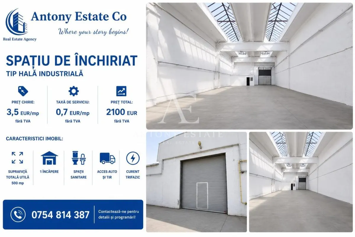 Antony Estate | Hale, Depozite & Birouri de Închiriat | 30 - 500 mp | Oradea - foto 2