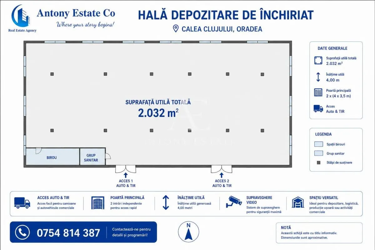 Antony Estate | Hale, Depozite & Birouri de Închiriat | 65 - 2032 mp | Oradea - foto 4