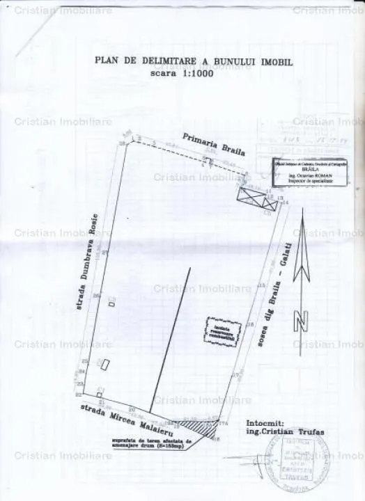 SUPER TEREN 14.168mp ; 320m deschidere la 3 strazi - foto 3