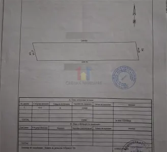 Chiscani  12200 mp extravilan deschidere 38m posibil apa gaz canalizare - Chiscani