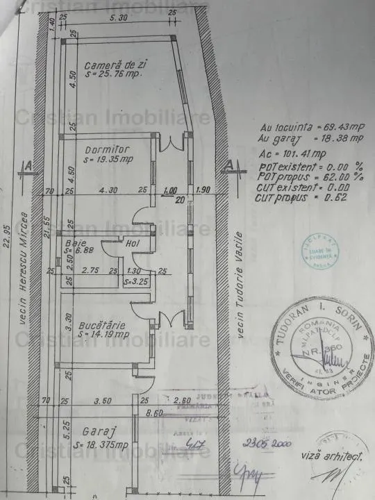 Casa 3 camere, toate utilitatile teren 200 mp zona Centru Istoric - foto 9