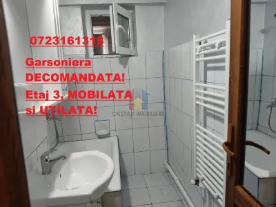 Garsoniera, etaj 3, Mobilata si Utilata, Confort 1 Decomandat, Hipodrom - Braila