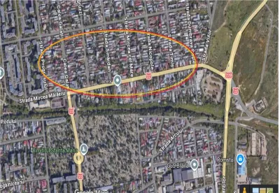 Sos. Focsani > Com. din Paris  intravilan 300 mp Deschidere 9 m Chercea - Braila