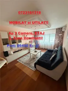 MOBILAT si UTILAT! Ap 3 camere, zona Dorobanti, ETAJ 3 - Braila